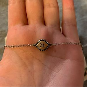 Initial M necklace